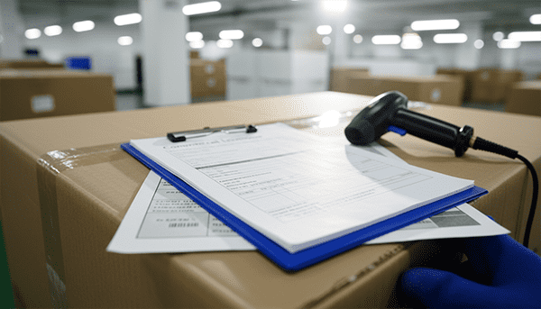 Cosmetics International Shipping Process A clear flowchart showing the steps of international shipping for cosmetics, from factory pickup to customs clearance and final delivery.
