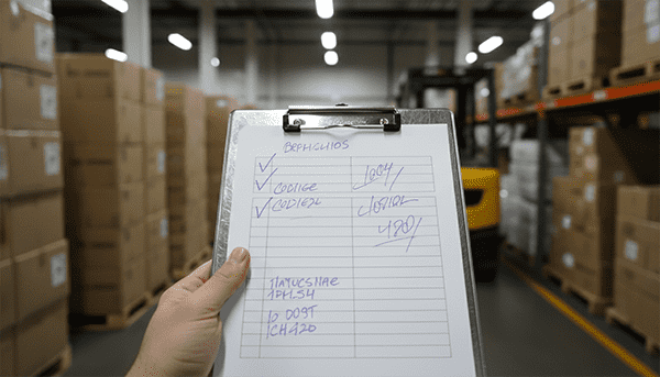 Due diligence checklist clipboard