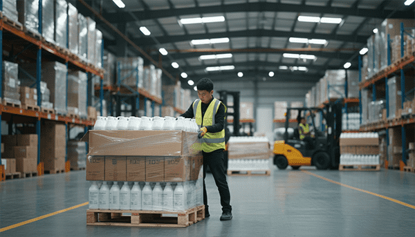 bulk body lotion packaging and shipping