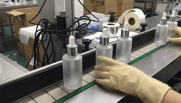 Montreal cosmetic production line with luxury packaging