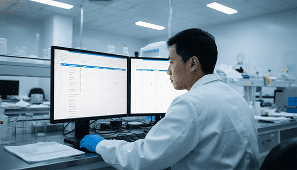 Lab personnel cross-referencing formula database