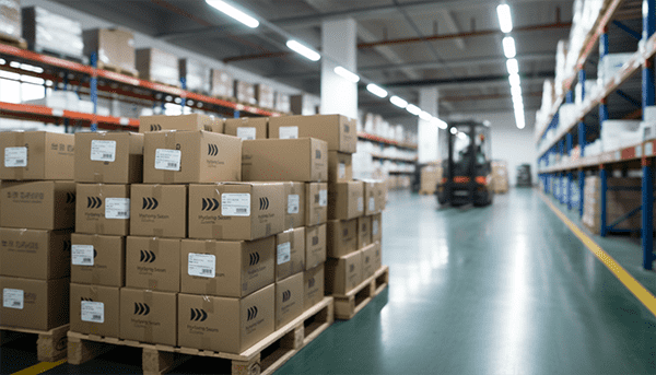 Bulk packaged hydrating serums ready for shipping