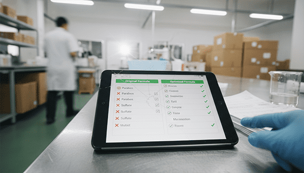 Ingredient analysis comparison chart