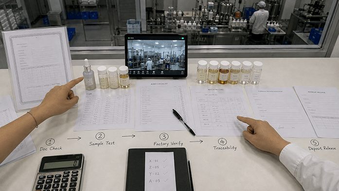 Pre-deposit supplier verification flow
