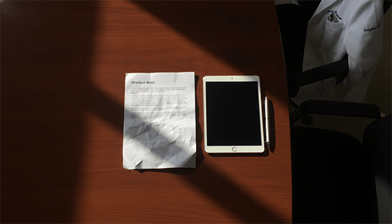 A checklist or document icon with items like "Product Vision," "Target Market," and "Packaging Idea."