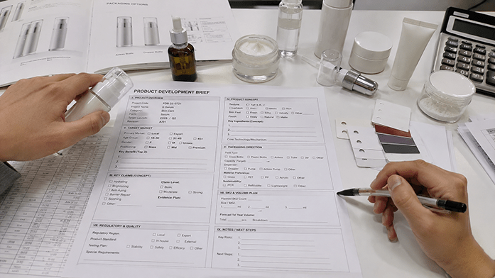 cosmetic formulation development services brief for skincare and beauty manufacturing