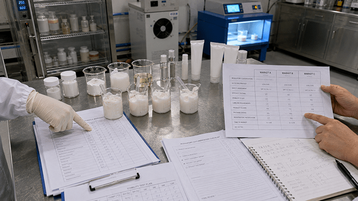 SPF Product Development — From Formula to Stability Testing to Market Registration