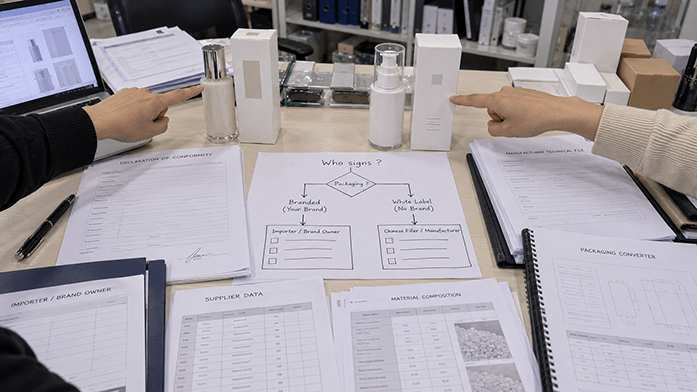 DoC signing responsibility decision flow